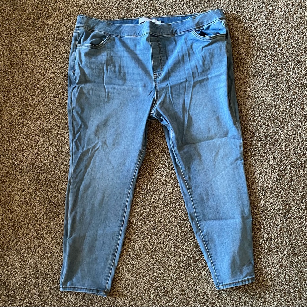 Sonoma Jeggings - 22W Short - Elastic Waistband Pull On